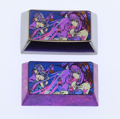Honkai: Star Rail, Castoriuce, 1.75U titanium alloy personalized keycaps, anime and game culture creative metal carved keycaps