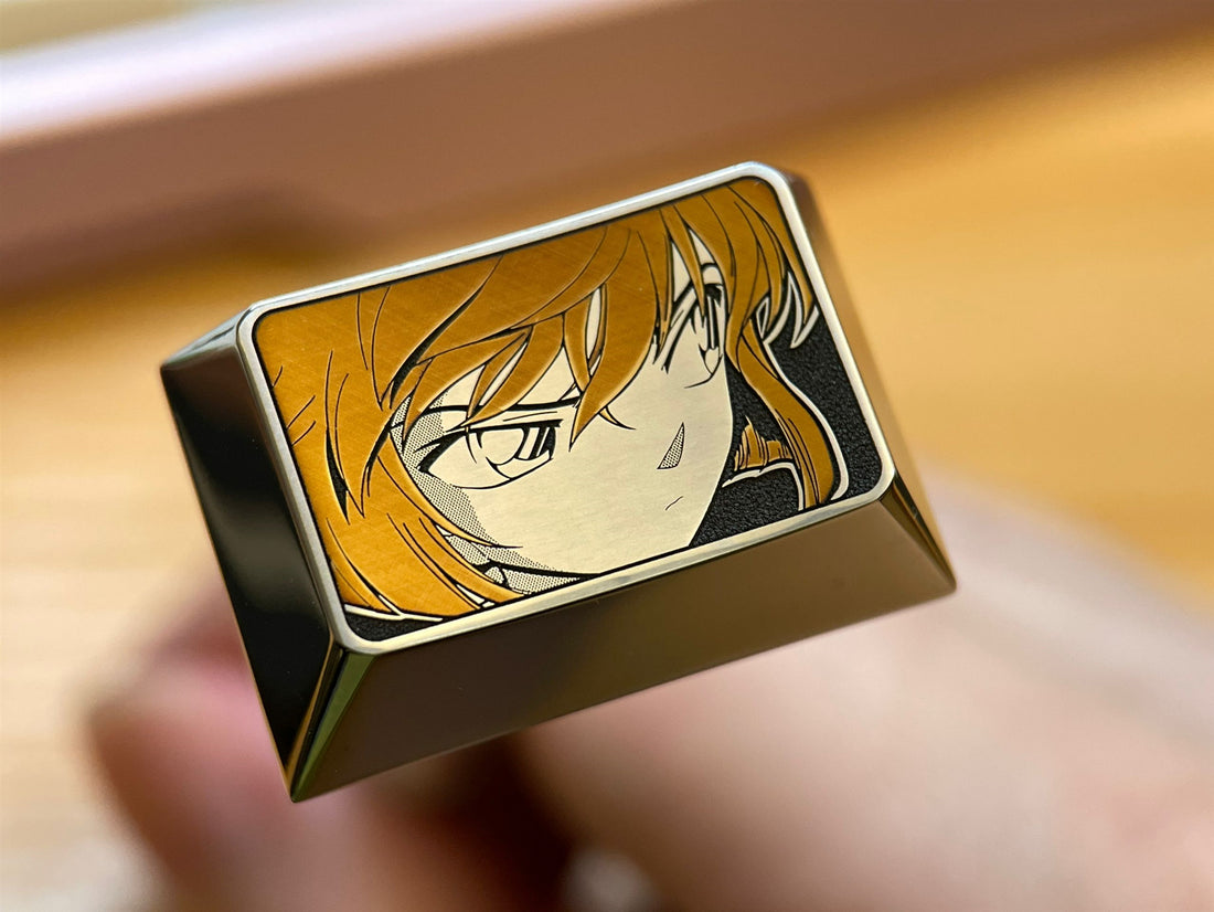 Anita Hailey, Vi Graythorn, laser engraved titanium alloy keycaps, personalized keycaps, decorative keycaps.