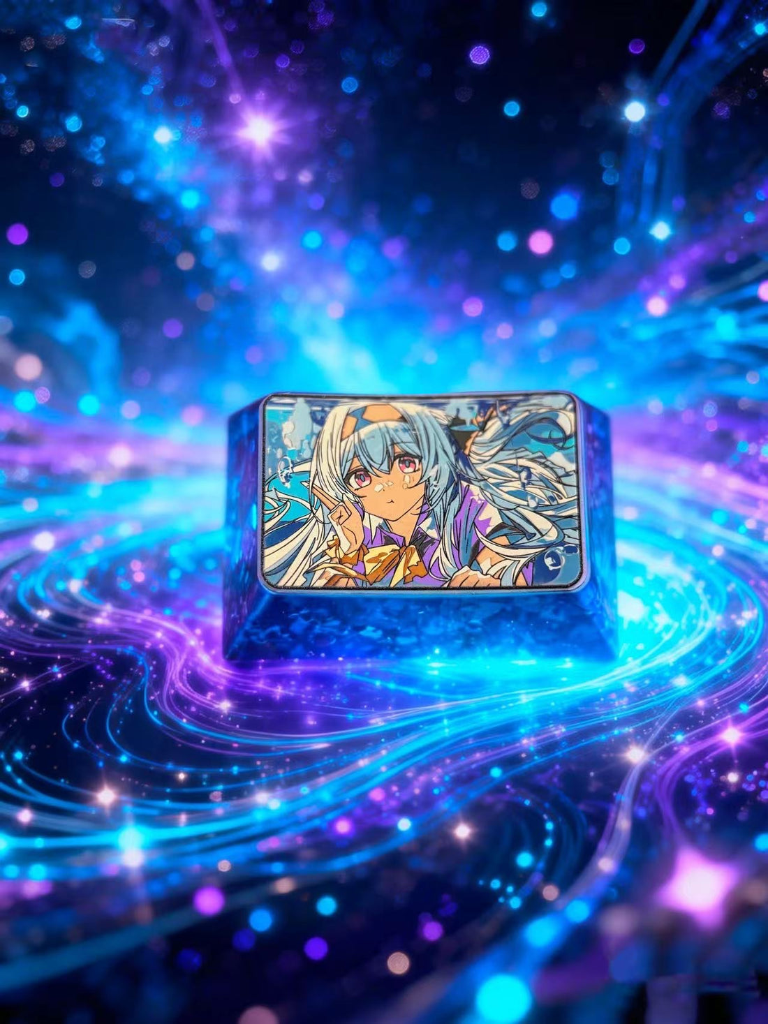 Honkai: Star Rail, 1.5U Firefly Titanium Alloy Personalized Keycaps, Anime Game Metal Decorative Keycaps