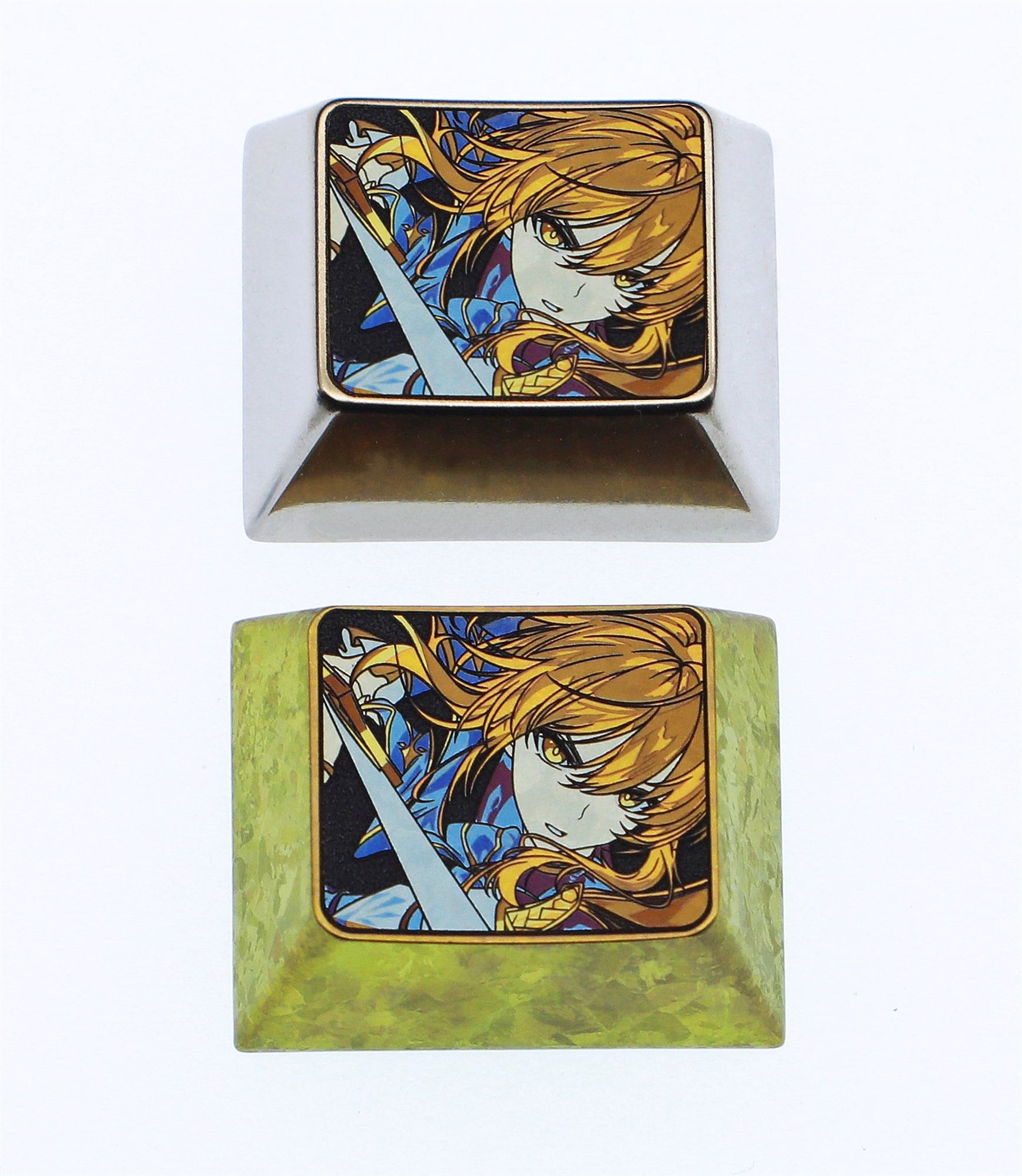 Fate/stay night theme, saber 1.25u titanium alloy personalized keycap, anime and game culture creative personalized keycap decoration keycap