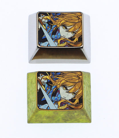 Fate/stay night theme, saber 1.25u titanium alloy personalized keycap, anime and game culture creative personalized keycap decoration keycap