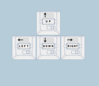 Parameterized V3 Personalized Keycaps Original Design, Unique Shape Metal Decorative Keycaps, Mechanical Keyboard Replacement Metal Corrosion Resistant Anode Keycaps
