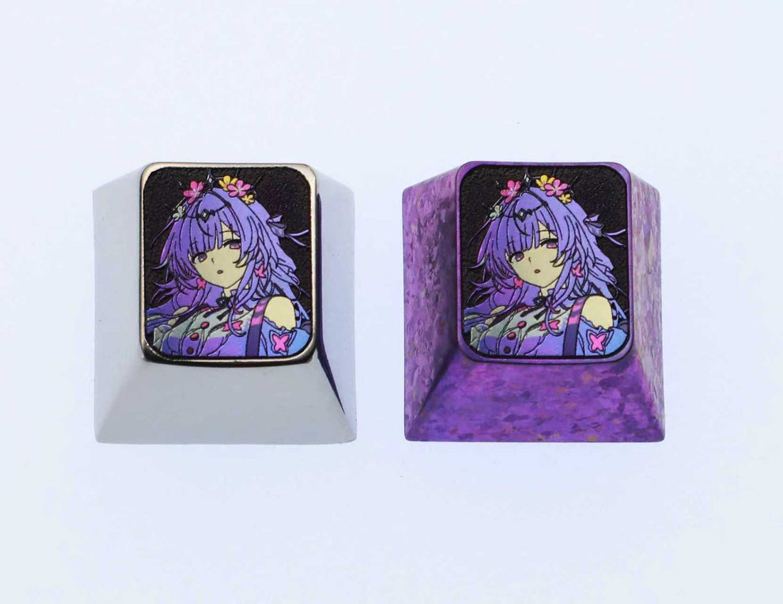 Honkai: Star Rail, 1U Castoriuce Titanium Alloy Personalized Keycaps, Anime Game Decorative Keycaps, Metal Carving Art Keycaps