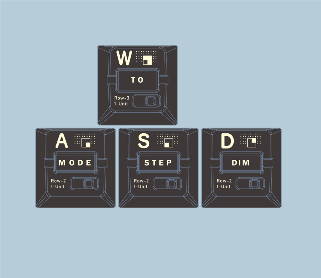 Parameterized V3 Personalized Keycaps Original Design, Unique Shape Metal Decorative Keycaps, Mechanical Keyboard Replacement Metal Corrosion Resistant Anode Keycaps
