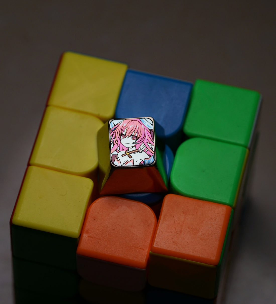 DATE A LIVE, Kotori Itsuka, titanium alloy carved colored keycaps, personalized keycaps, mechanical keyboard decorative keycaps.
