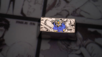 Gundam Theme Series, Precision Titanium Alloy, 1.75U/2U Optional, Anime Game Culture Creative Keycaps, Mechanical Keyboard Decorative Keycaps