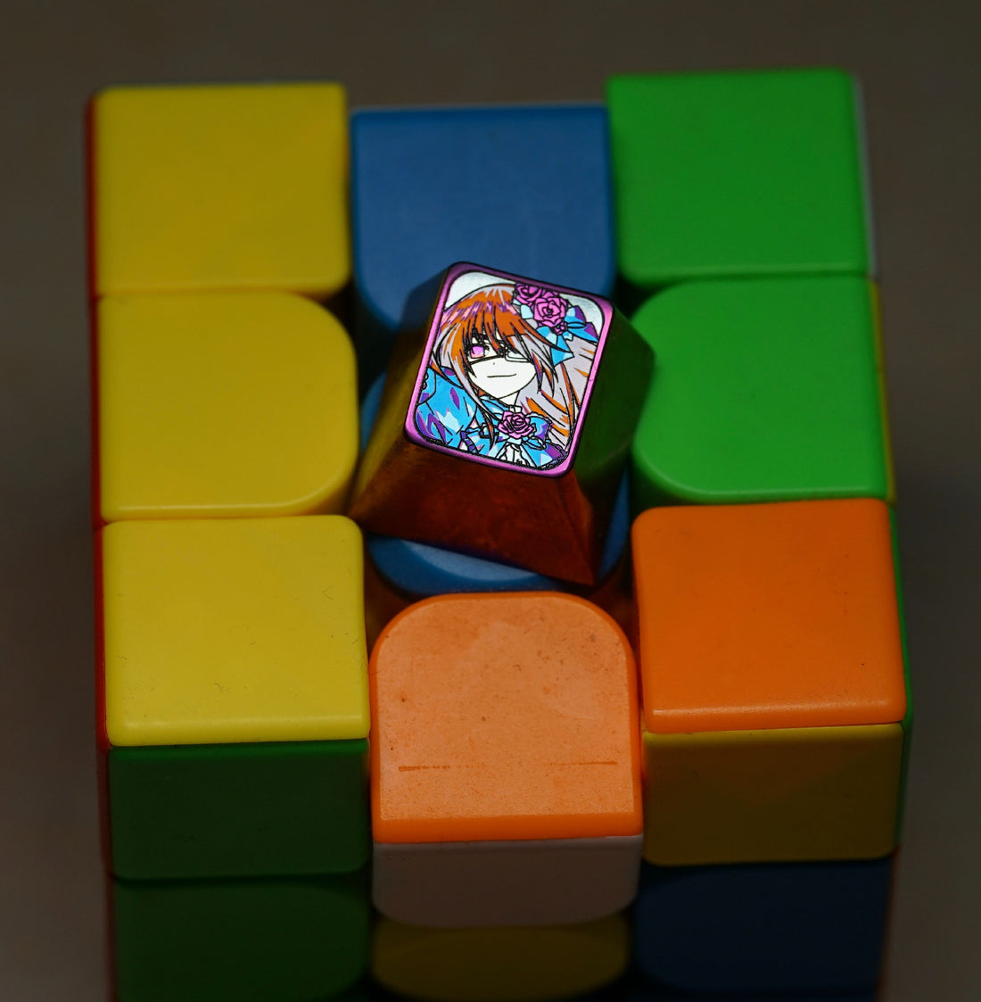 DATE A LIVE, Tokisaki Kurumi, titanium alloy personalized keycaps, decorative keycaps.