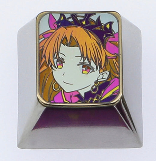 Ereshkigal, Titanium alloy color carved keycaps, personalized keycaps for mechanical keyboards.