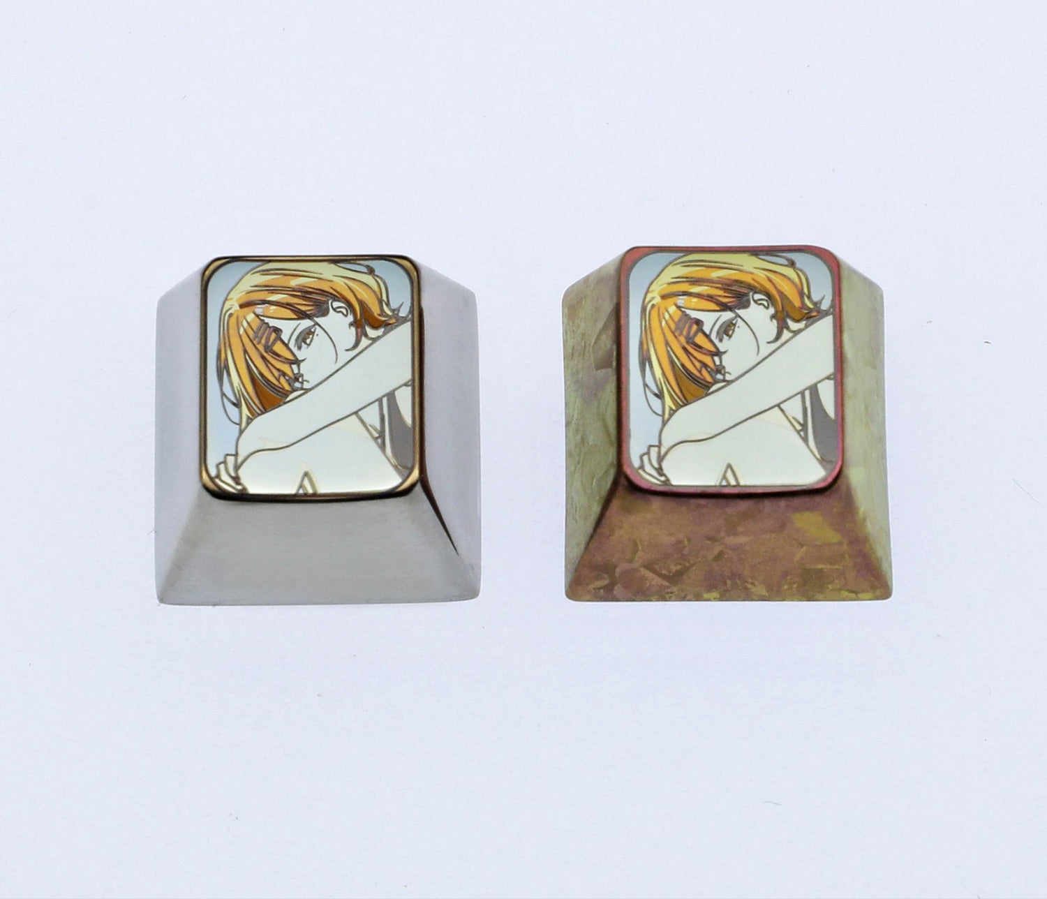 THE  IDOLM@STER SHINY COLORS, 1U titanium alloy personalized keycaps, metal decorative keycaps, anime keycaps