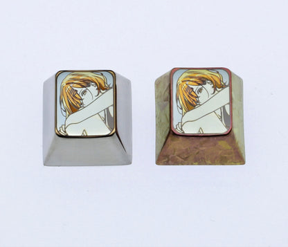THE  IDOLM@STER SHINY COLORS, 1U titanium alloy personalized keycaps, metal decorative keycaps, anime keycaps