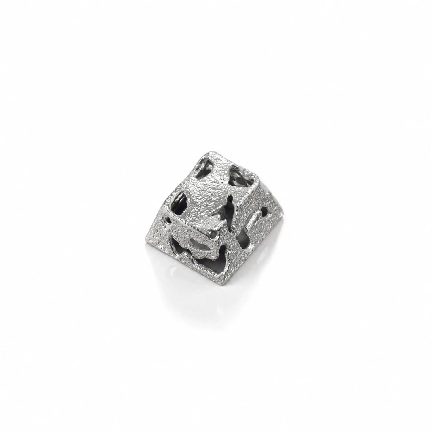 Hollow corrosion design, metal copper personalized keycaps, non-ferrous metal creative mechanical keyboard keycaps, computer desktop with decorative keycaps