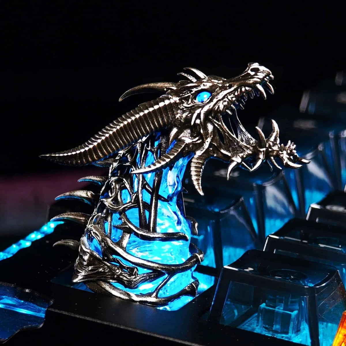 World of Warcraft, Frost Dragon Sindragosa, Metal/Resin versions Game Creative Culture Keycaps, Mechanical Keyboard Game Keyboard Decorative Keycaps