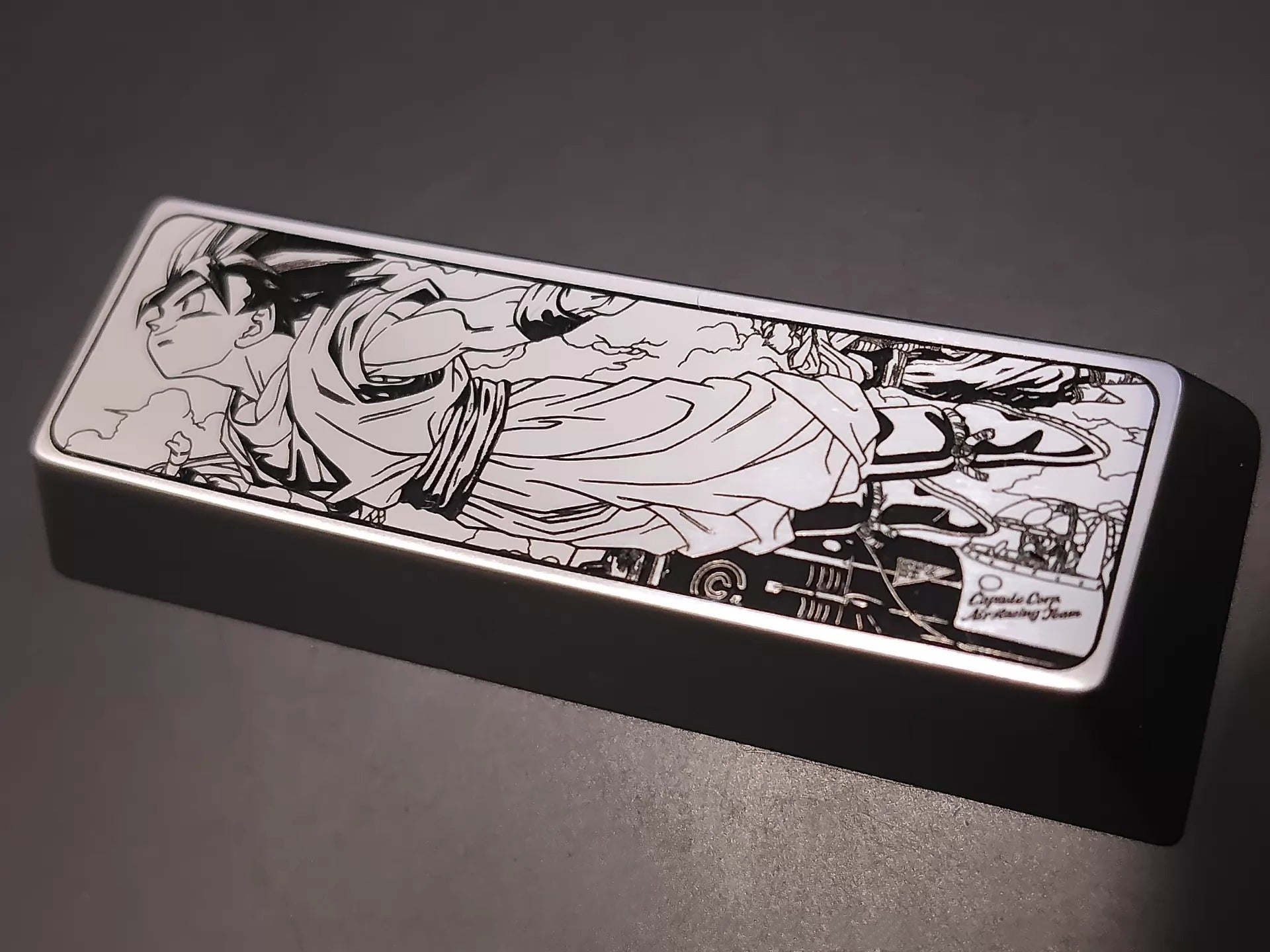 Dragon Ball series, Son Goku/Kakarotto, 2.75U shift personalized keycaps, aluminum/titanium alloy decorative keycaps, anime game metal anime keycaps