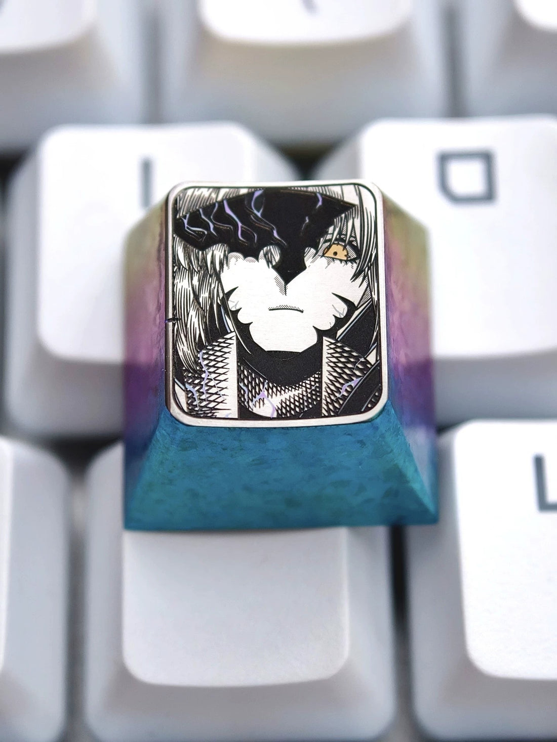Fate/Grand Order, Alter, 1U Precision titanium alloy personalized keycap, anime and game culture creative personalized keycap. Mechanical keyboard decorative keycaps