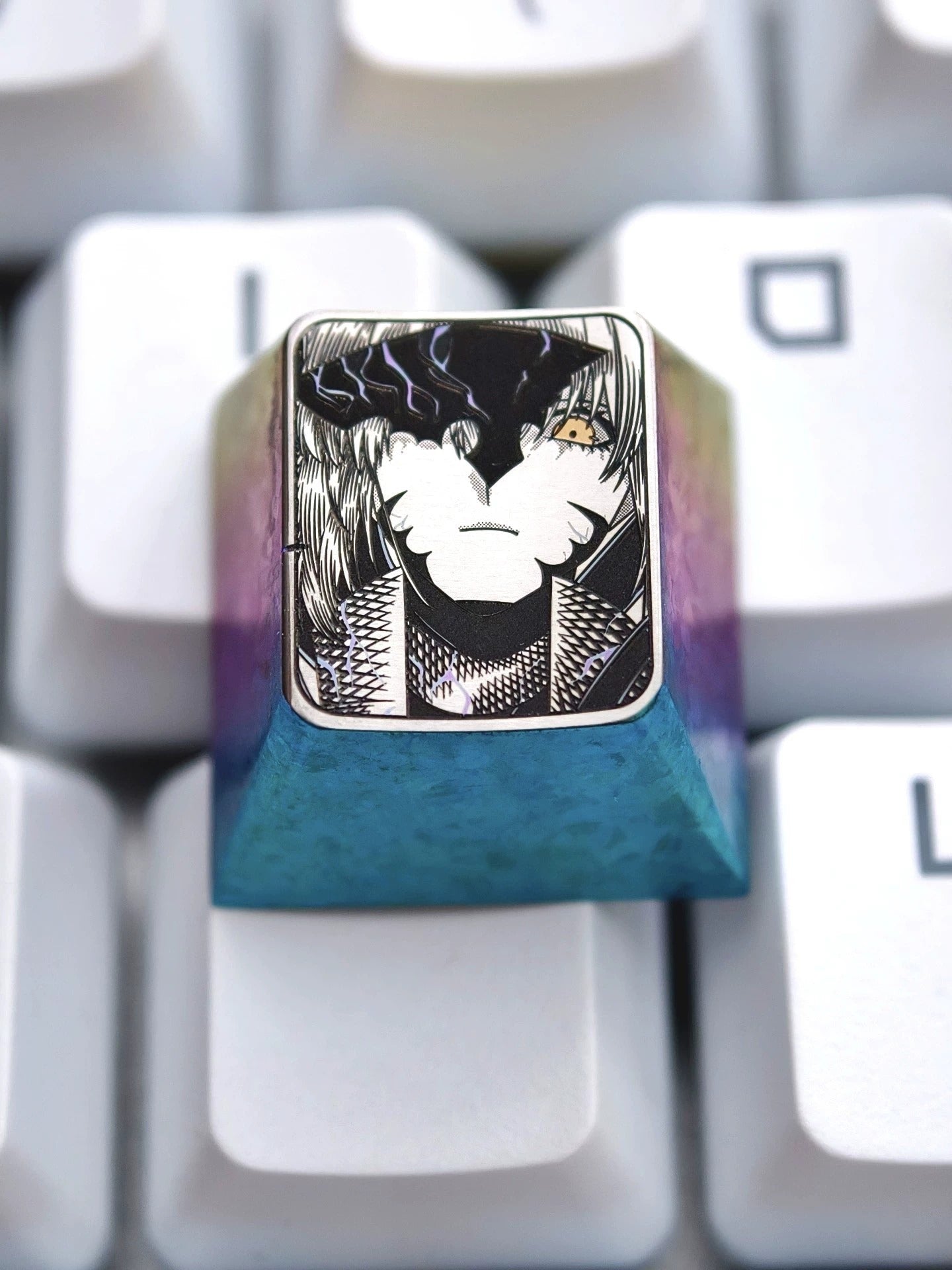 Fate/Grand Order, Alter, 1U Precision titanium alloy personalized keycap, anime and game culture creative personalized keycap. Mechanical keyboard decorative keycaps