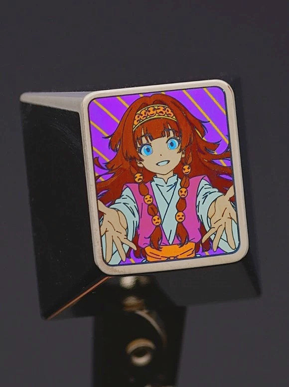 HUNTER × HUNTER, nanika, 1U titanium alloy personalized keycaps, anime and game culture creative mechanical keyboard decorative keycaps.