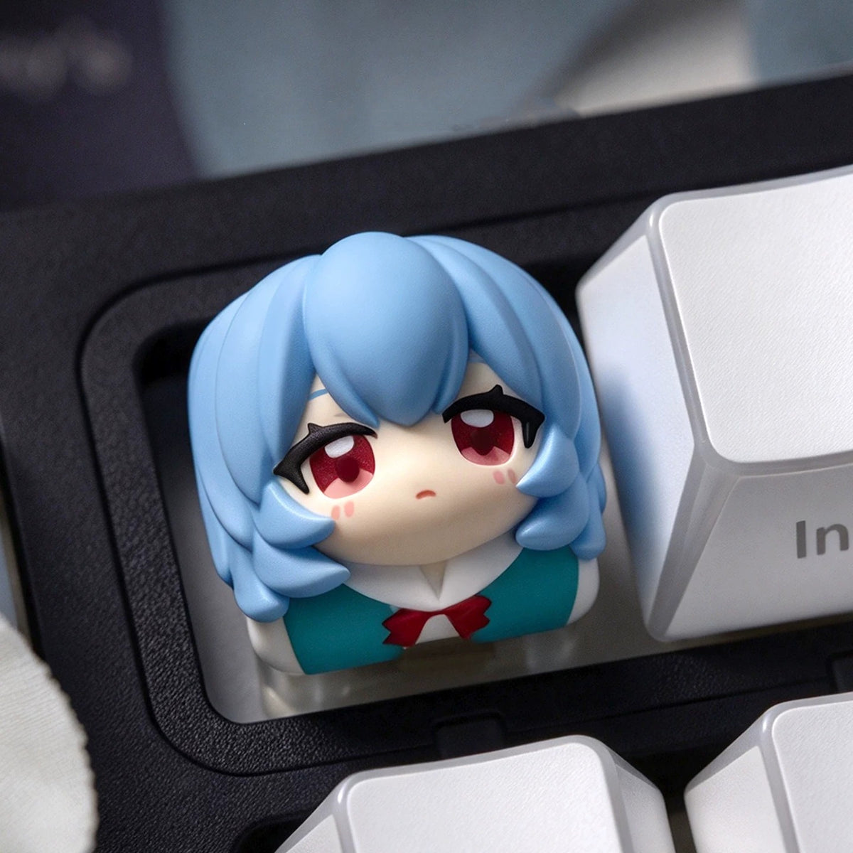 EVA cartoon main character design cute cartoon style resin molded personalized keycaps, mechanical keyboard resin decorative keycaps