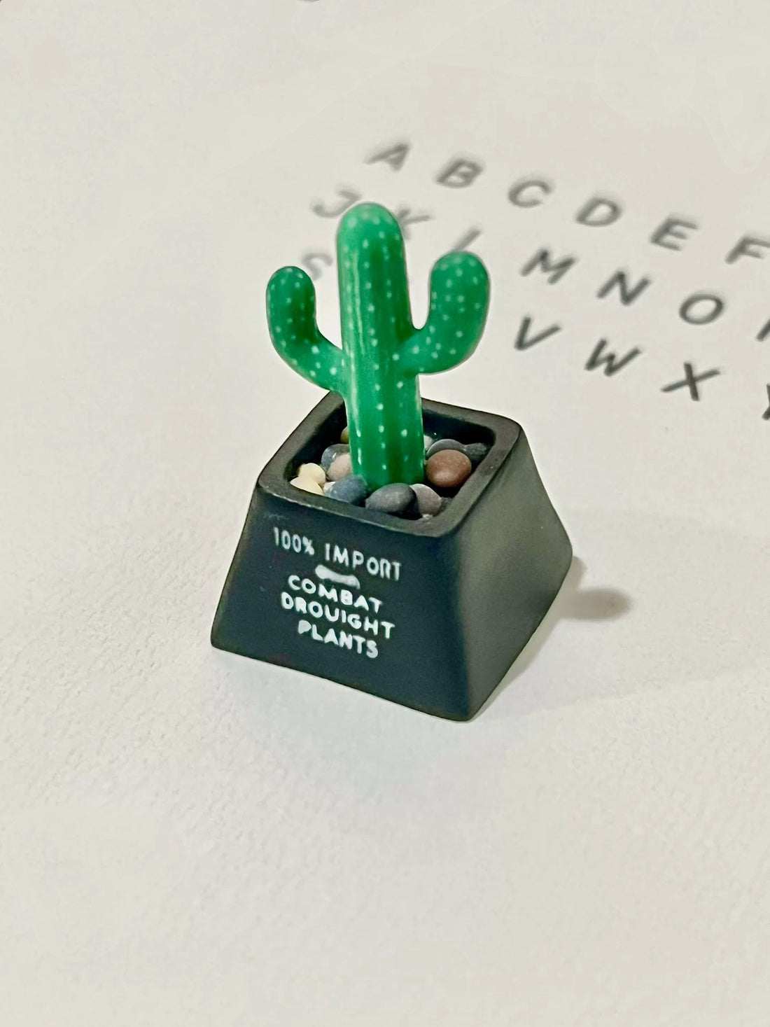 cactus, succulent plant Resin Personalized Keycaps, Cute Cartoon Cultural Creative Keycaps, Mechanical Keyboard Decorative Keycaps