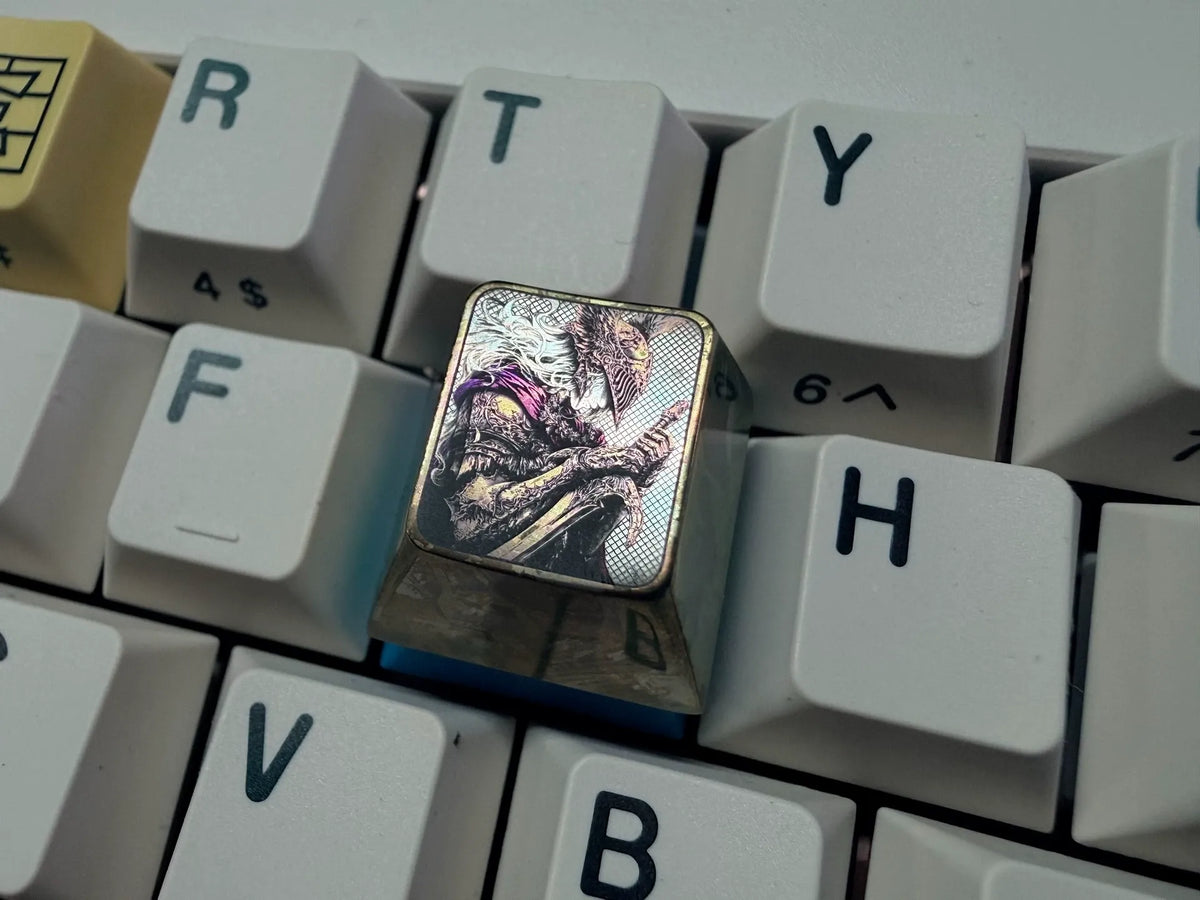 Elden Ring, Malenia Precision Carving 1 U titanium alloy personalized keycaps, anime and game cultural creative keycaps, mechanical keyboard decorative keycaps