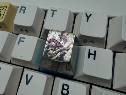 Elden Ring, Malenia Precision Carving 1 U titanium alloy personalized keycaps, anime and game cultural creative keycaps, mechanical keyboard decorative keycaps