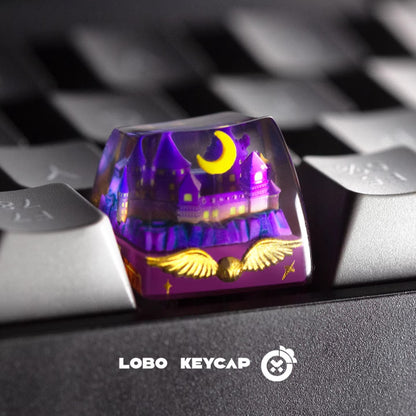 Harry Potter Magic Castle Crystal drops of glue material artsankeycaps, cut decorative keycaps