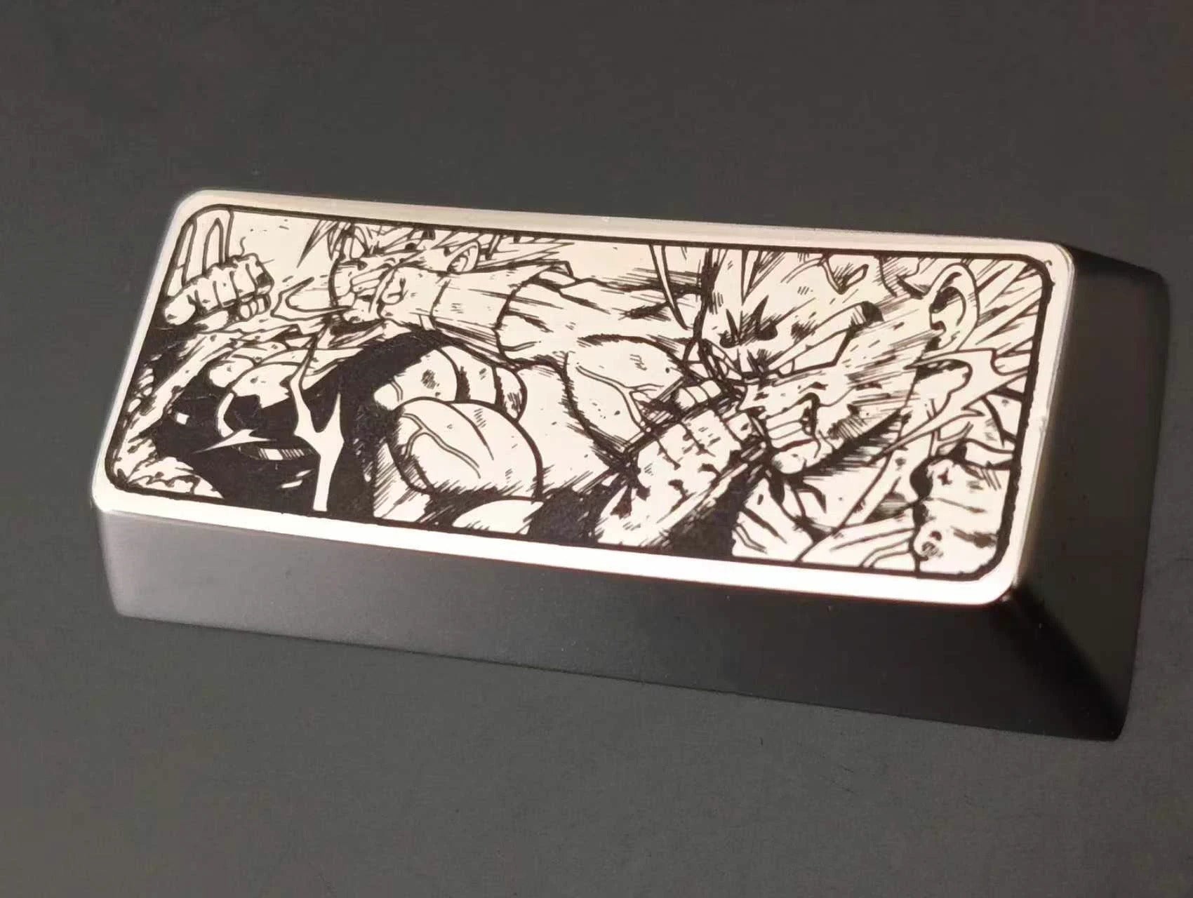 Dragon Ball series, black and white comic style 2.25U metal personalized keycaps, zinc alloy titanium alloy optional, creative keycaps for anime and games