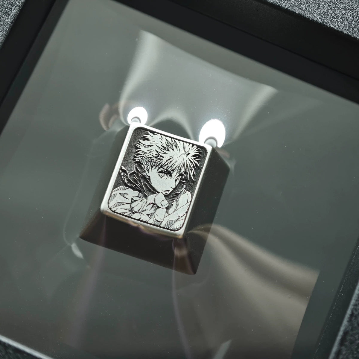 Jujutsu Kaisen, Gojo Satoru Zinc Alloy Metal Personalized Keycaps Anime Metal Keycaps, Mechanical Keyboard Decorative Keycaps