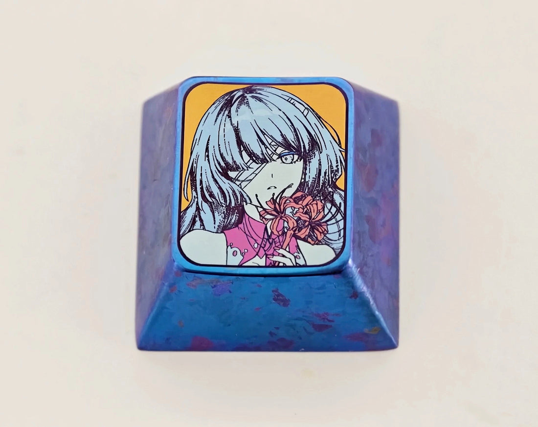 Wuthering Waves，Phrolova 1 U titanium alloy personalized keycaps, anime and game cultural creative keycaps, mechanical keyboard decorative keycaps