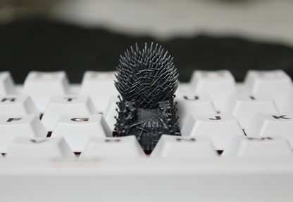 Game of Thrones, Iron Throne Prototype Design Resin Coated Personalized Keycaps, Mechanical Keyboard Decorative Keycaps