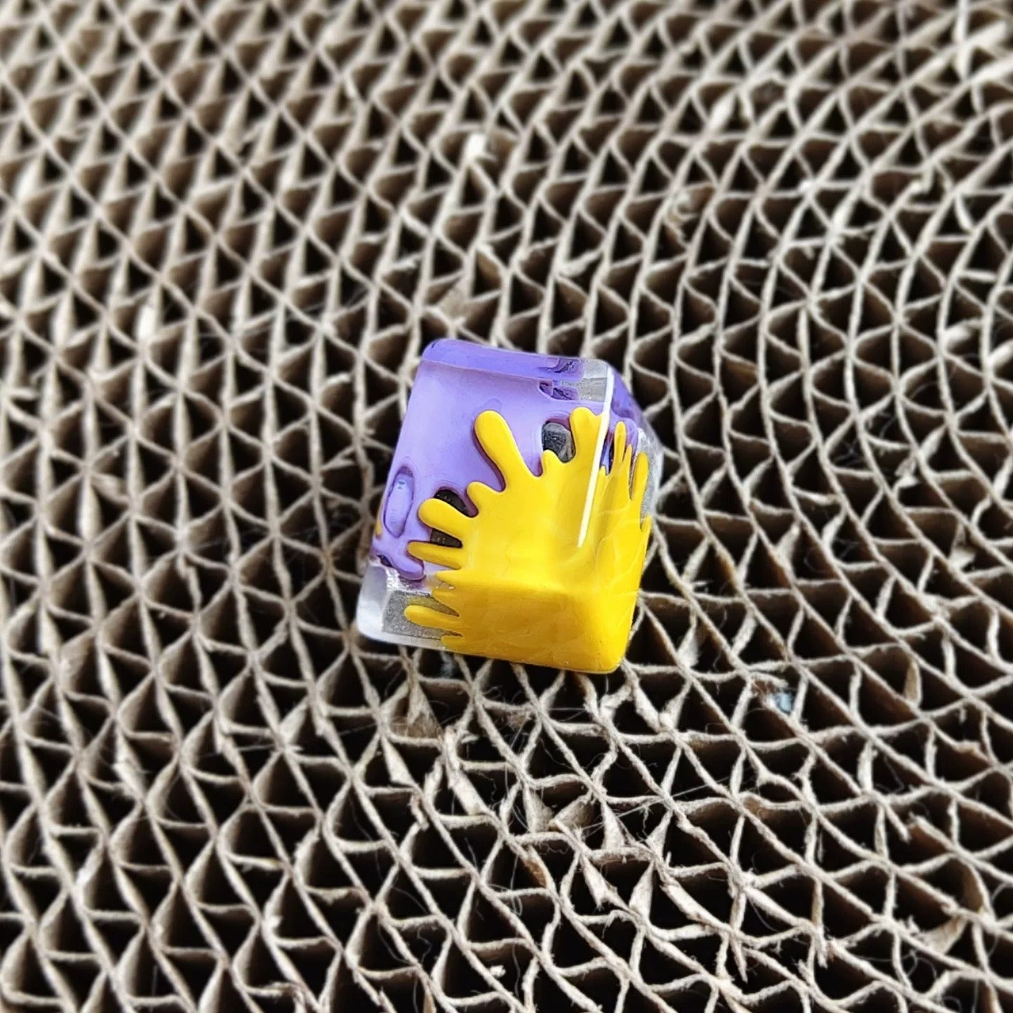 Splatoon theme, inkjet/graffiti, crystal resin personalized keycaps, game culture creative keycaps, Mechanical keyboard decorative keycaps