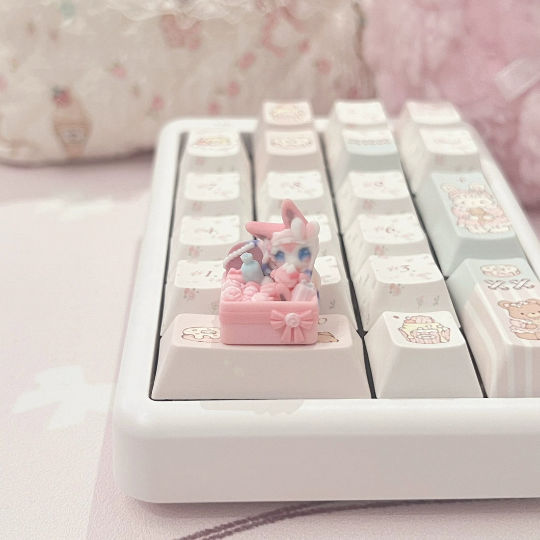 Sylveen, 1U printed resin personalized keycaps, anime and game creative keycaps, mechanical keyboard decorative keycaps