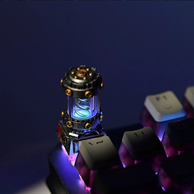 Resident Evil themed resin coated bio gene spiral personalized keycaps, mechanical keyboard decorative keycaps