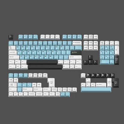 Cloud and Rain Theme Design Keycap Set, PBT Double Color Injection Molding  Personalized Keycap Set, Compatible with 61/64/68/75/84/87/104 Key Mechanical Keyboard
