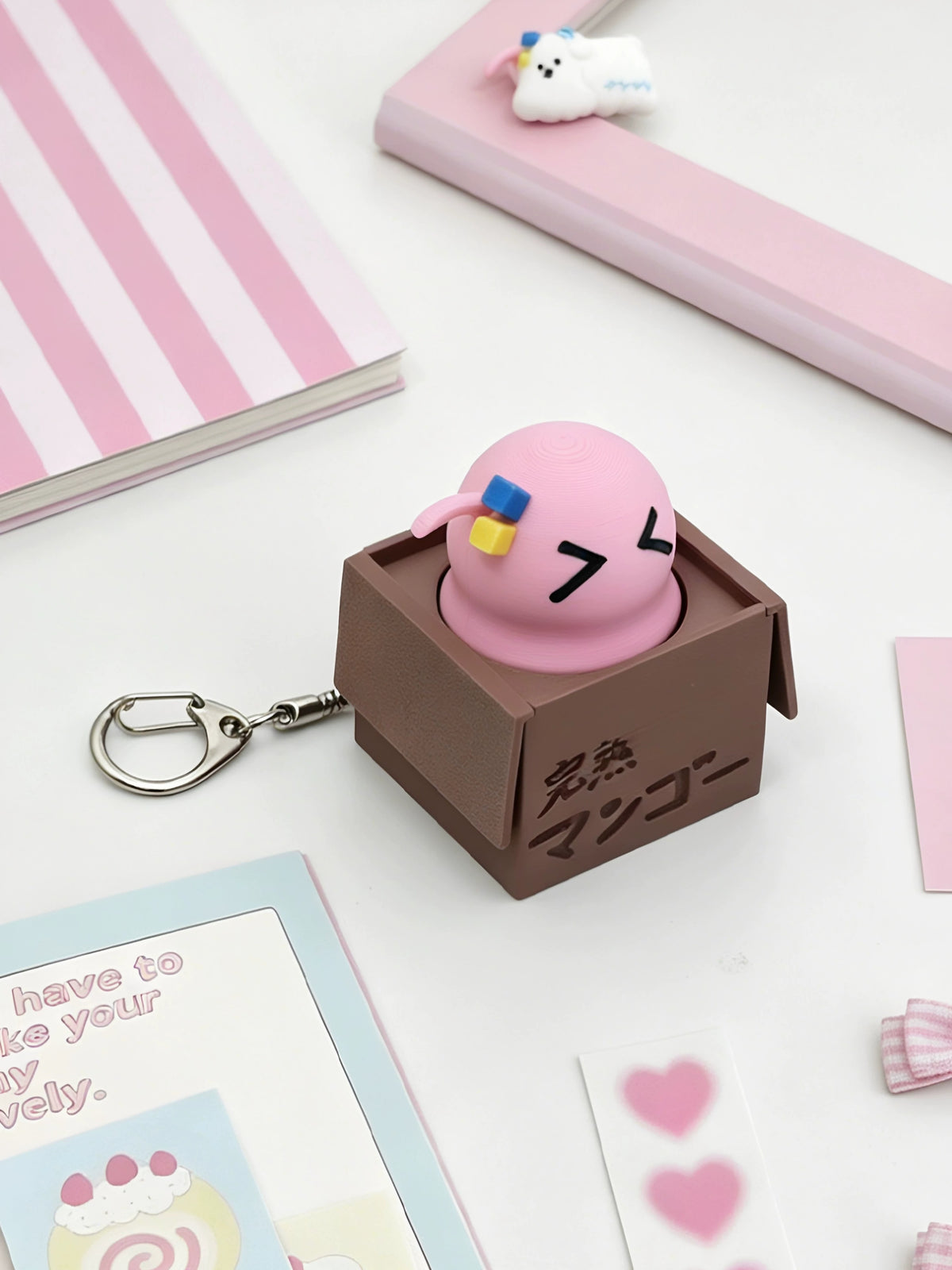 Fun decompression toys, keychain keys, mechanical keyboard switch tester, 3D printing material creative cultural products, mechanical keyboard peripheral toys, personalized keycap keys.