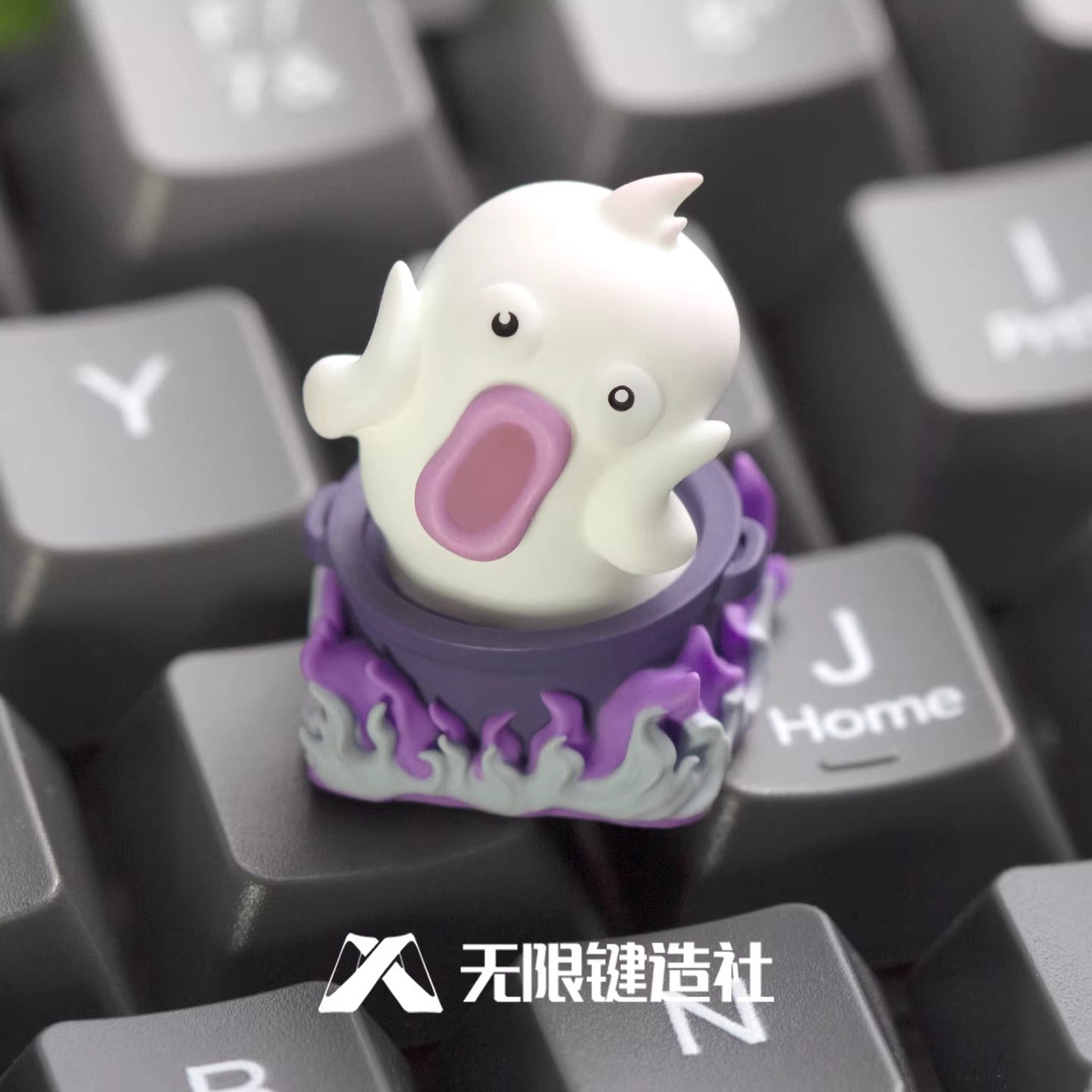 Screaming hot pot chicken, multi-color resin molding, personalized handmade keycaps, artistic craftsmen decorating keycaps