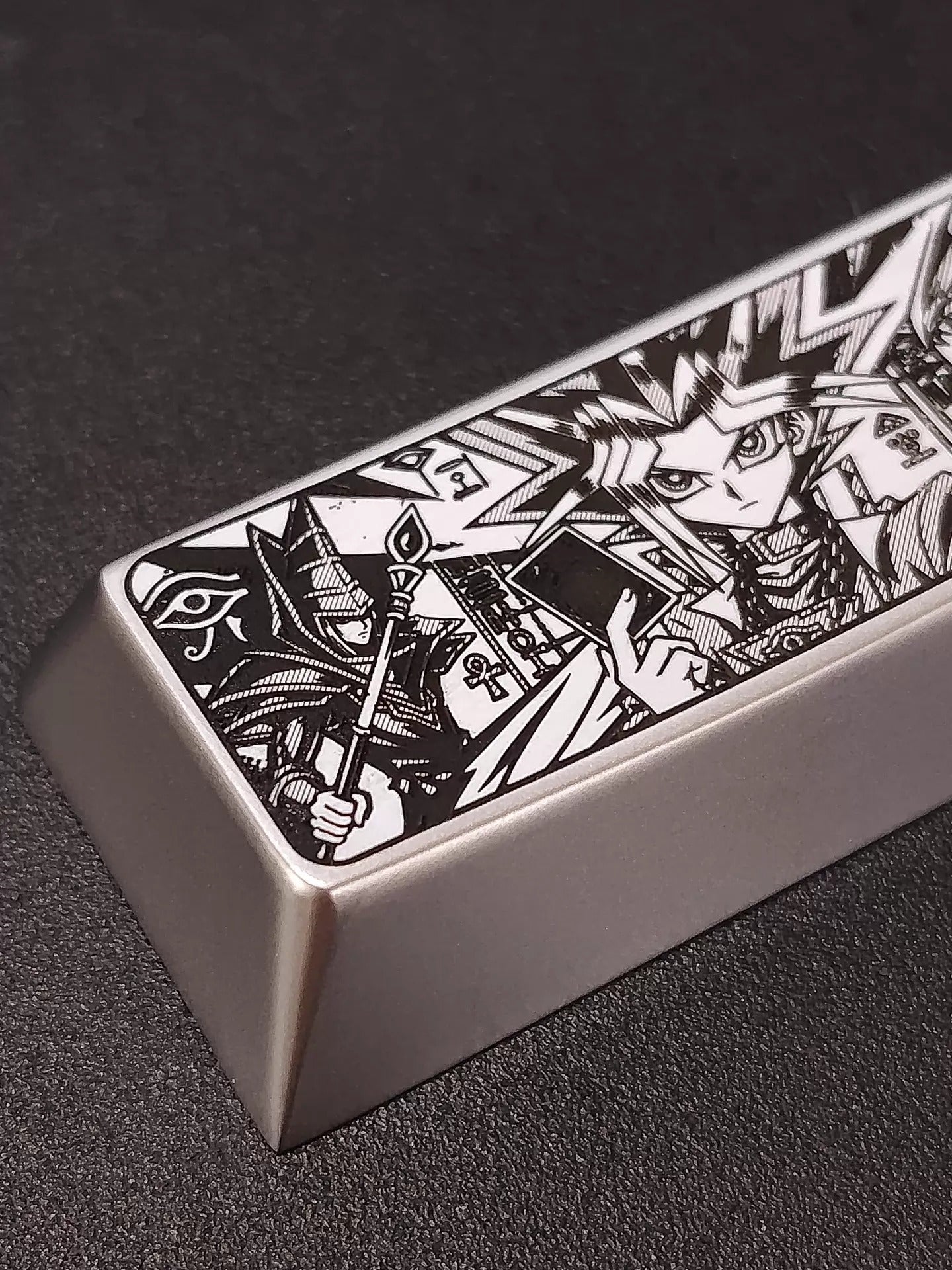 Yu-Gi-Oh! ， Yugi Muto, 2.25U metal personalized keycap, zinc alloy/titanium alloy optional, anime, gaming, cultural and creative mechanical keyboard decoration keycap
