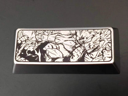 Dragon Ball series, black and white comic style 2.25U metal personalized keycaps, zinc alloy titanium alloy optional, creative keycaps for anime and games