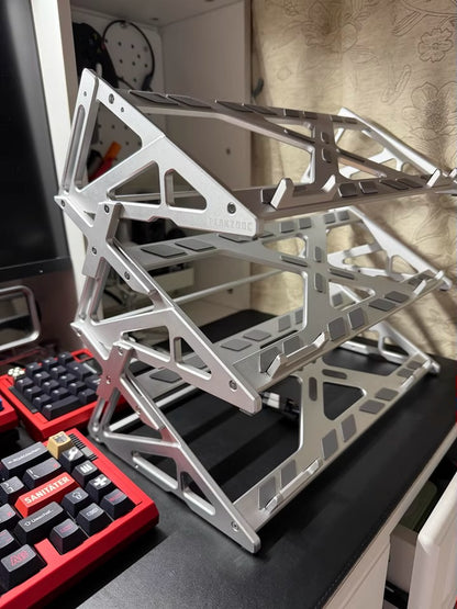 Customized metal anode keyboard bracket, customized mechanical keyboard display stand, double-layer and three-layer desktop storage and decoration bracket