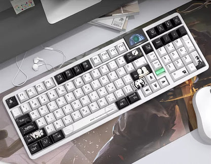 NieR: Automata theme, black and white PBT material personalized keycap set, game culture creative decorative keycaps