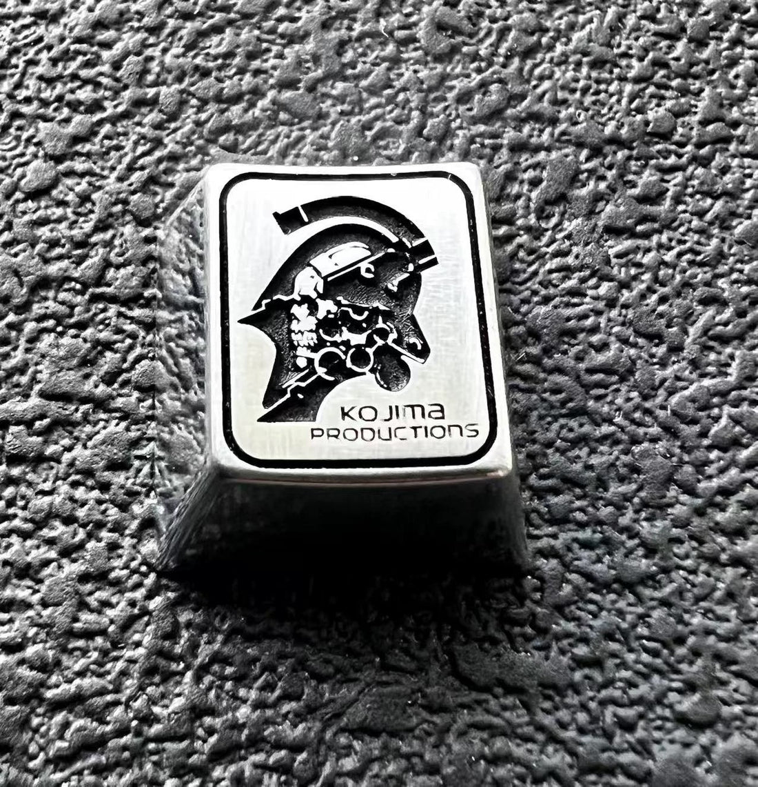 KOJIMA PRODUCTIONS LOGO  Zinc Alloy Metal Personalized Keycaps Anime Metal Keycaps, Mechanical Keyboard Decorative Keycaps