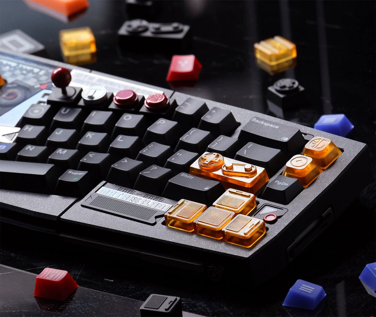 PEI Personalized Keycaps PC Material Personalized Keycaps, Gamepad Shaped Keys, Gamepad Metal CNC Mechanical Keyboard Decorative Keycap Set