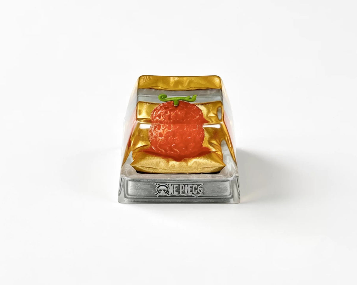 One Piece series, Devil Fruit/Akuma no Mi theme coating and sealing design, Crystal Resin Personalized Keycaps, Anime Game Culture Creative Resin Keycaps, Mechanical Keyboard Art Decorative Keycaps