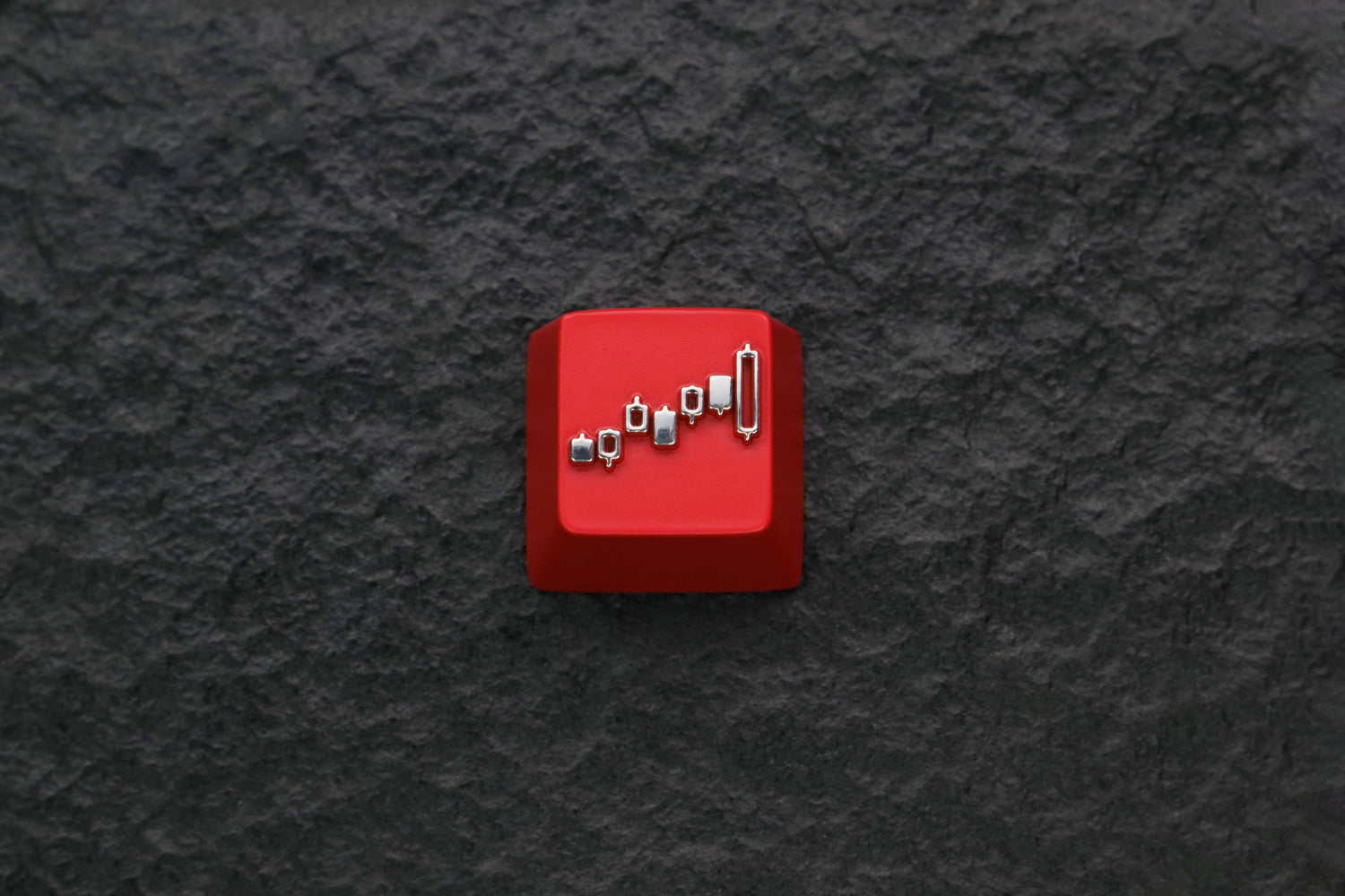 stock Candlestick Chart，Metal Logo Series Personalized Keycaps, Metal Keycaps, Mechanical Keyboard Decorative Keycaps
