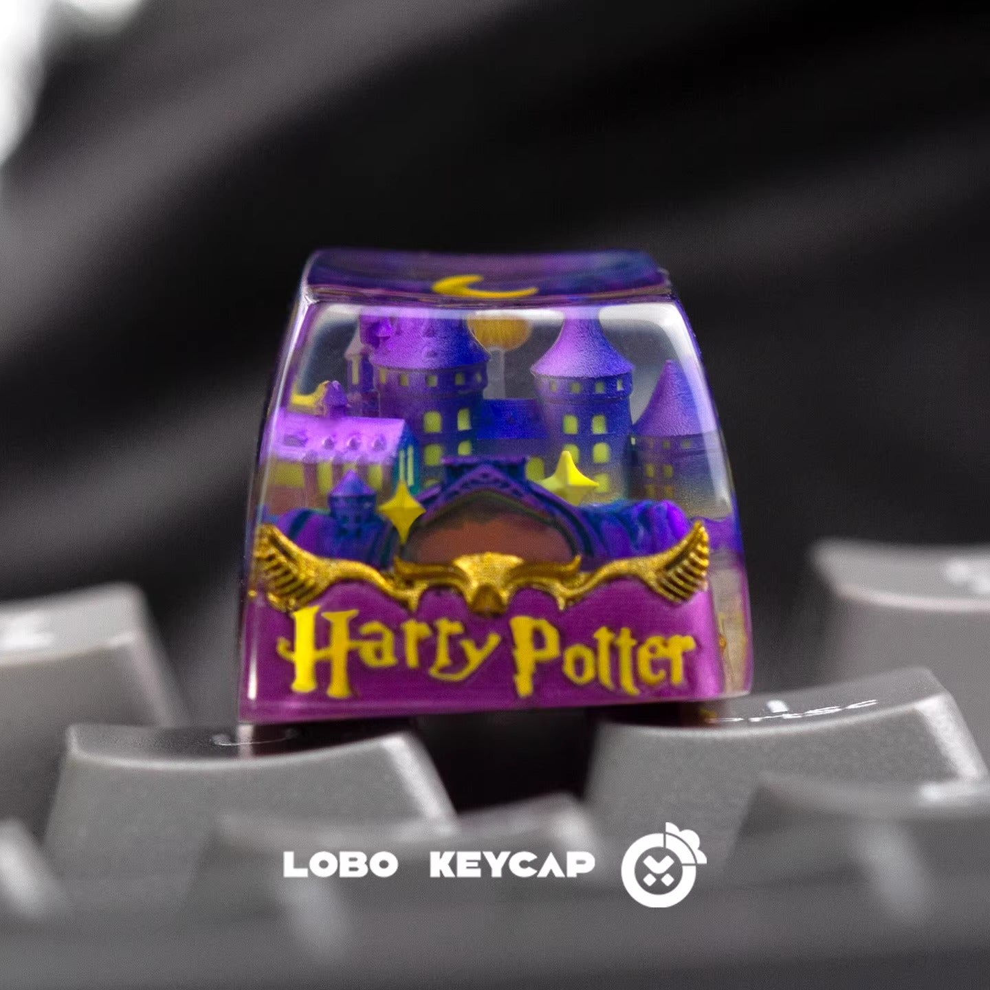 Harry Potter Magic Castle Crystal drops of glue material artsankeycaps, cut decorative keycaps