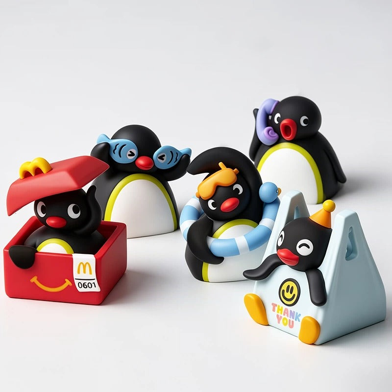 PINGU themed series, multi-color resin personalized keycaps, cute mechanical keyboard cartoon decorative keycaps