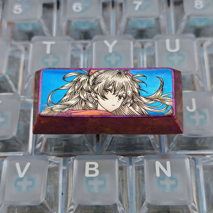 Precision black and white lines 2.25U enter key/left shift collection, titanium alloy personalized keycaps, anime game culture creative mechanical keyboard decorative keycaps