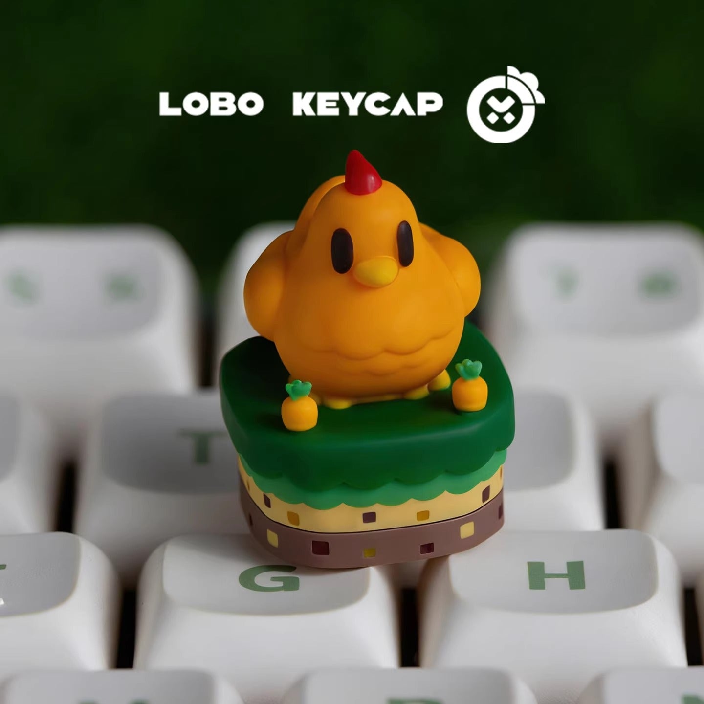 Stardew Valley， Pet chicken multi-color resin molded personalized keycaps, creative decorative keycaps for anime, gaming, and cultural peripherals