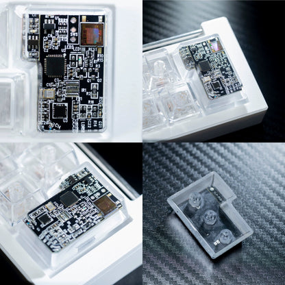 Circuit board design 7-character return, ISO return key, personalized keycaps Crystal drops of glue sealing circuit board decorative keycaps
