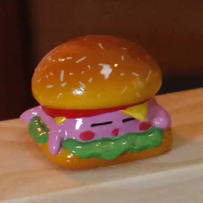 Clay Burger Image Design Personalized Keycaps, Cartoon Image Burger Fast Food Culture Creative Keycaps, Mechanical Keyboard Decorative Keycaps