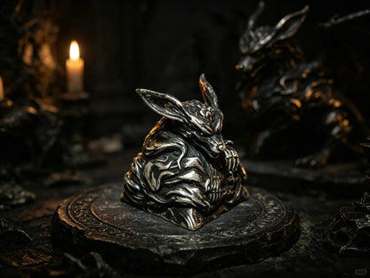 Nine Tailed Fox, made of 925 sterling silver, metal personalized keycaps, designed with mythical ancient mythical animal images, mechanical keyboard decoration keycaps